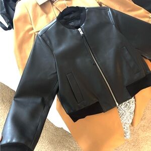 Allsaints Women's Orten Leather Bomber Jacket